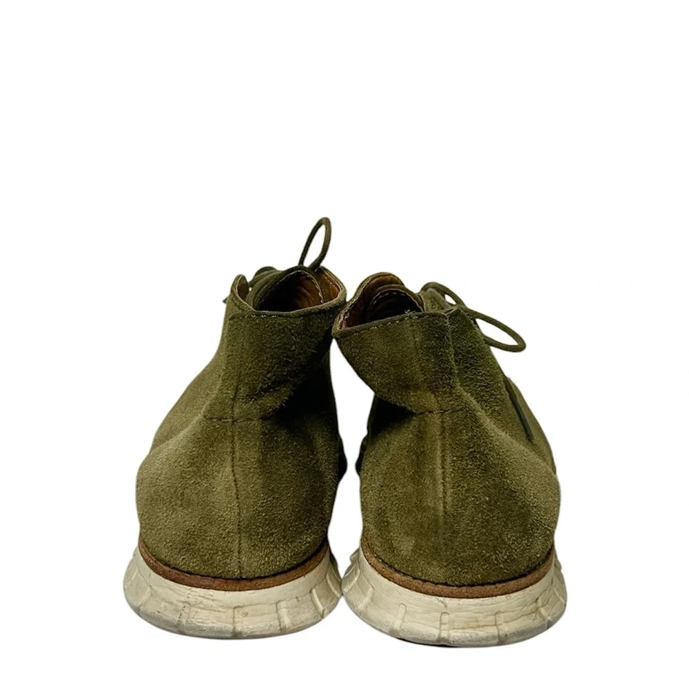 Cole Haan Grand Øs Olive Green Suede Chukka Ankle Bootie Men's Shoes Size 11.5